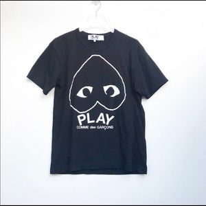 Comme Des Garcons PLAY T-Shirt Black Large